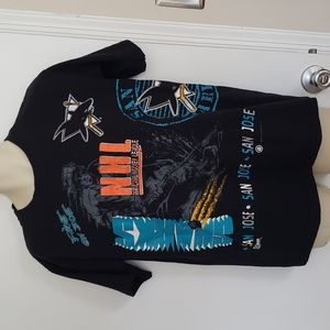 1991 NHL San Jose Sharks Shirt Size L Made In The USA